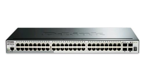 D-Link SmartPro DGS-1510-52X - Switch - L3 - gestito - 48 x 10/100/1000 + 4 x 10 Gigabit SFP+ - desktop, montabile su rack